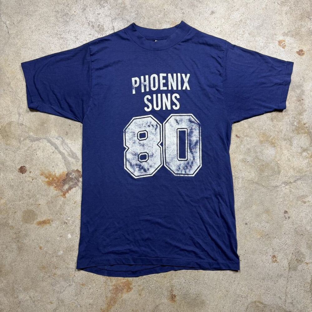 VTG 80s NBA Phoenix Suns Basketball Single Stitch Shirt Size M